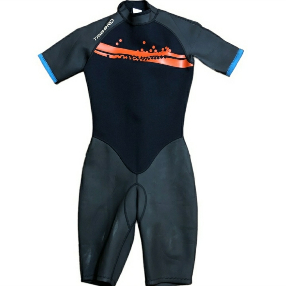 TRIBORD DECATHLON CREATIONS Short Wetsuit Youth Size 14.EUC!